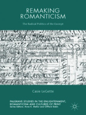 cover image of Remaking Romanticism